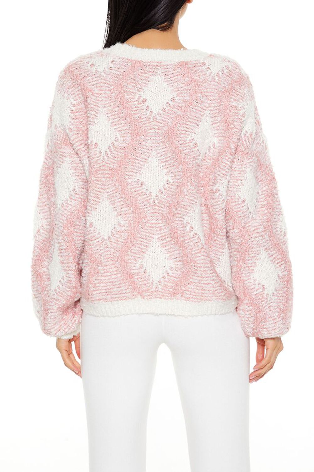 Marled Diamond Knit Sweater - Image 4