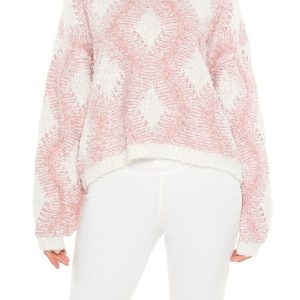 Marled Diamond Knit Sweater