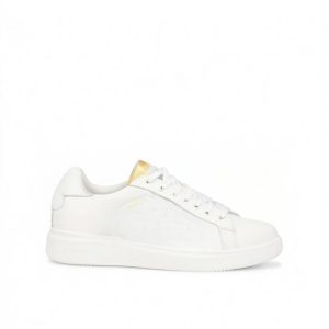 Urban designer high-heel white women’s sneakers