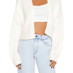 Open-Front Cardigan Sweater