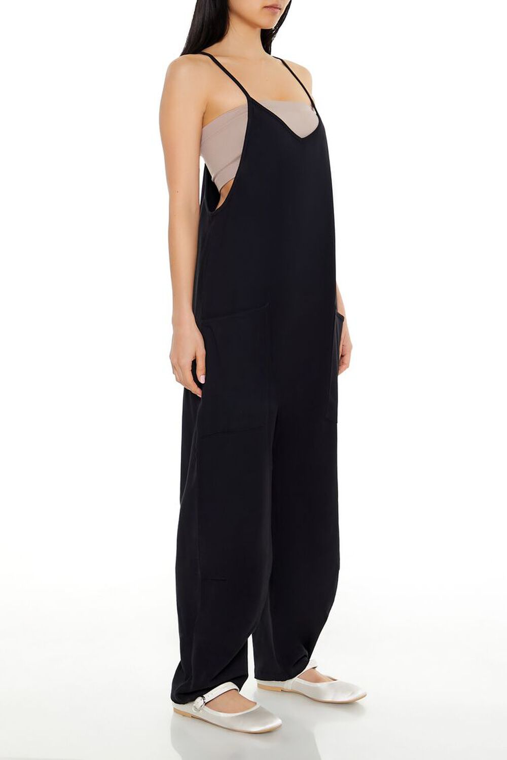 Relaxed V-Neck Cami Jumpsuit - Image 2