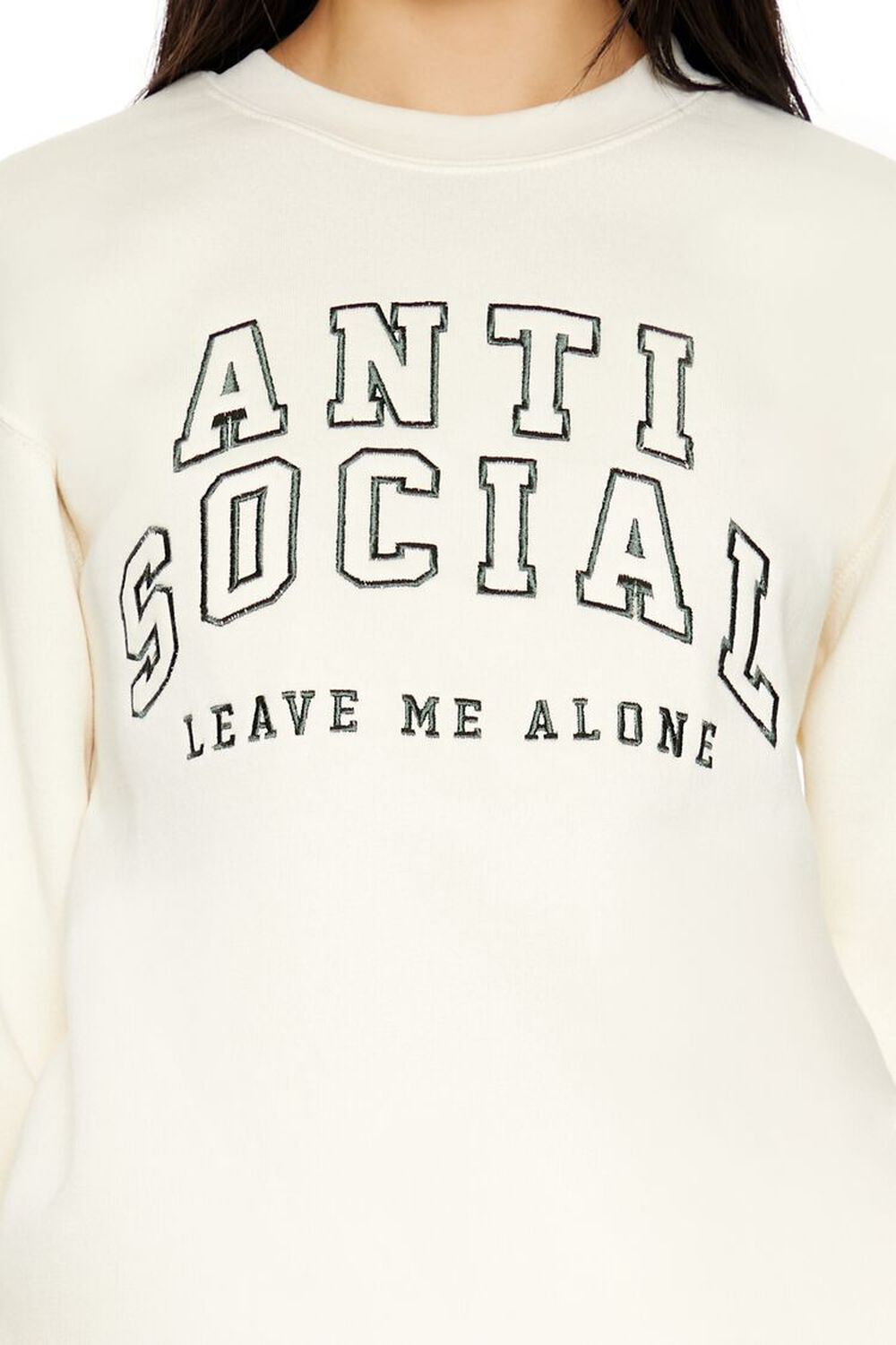 Embroidered Anti Social Pullover - Image 5