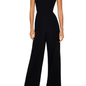 Lace-Up Strapless Jumpsuit