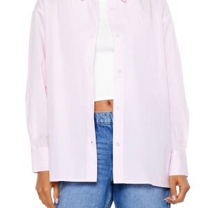 Pinstriped Poplin Shirt