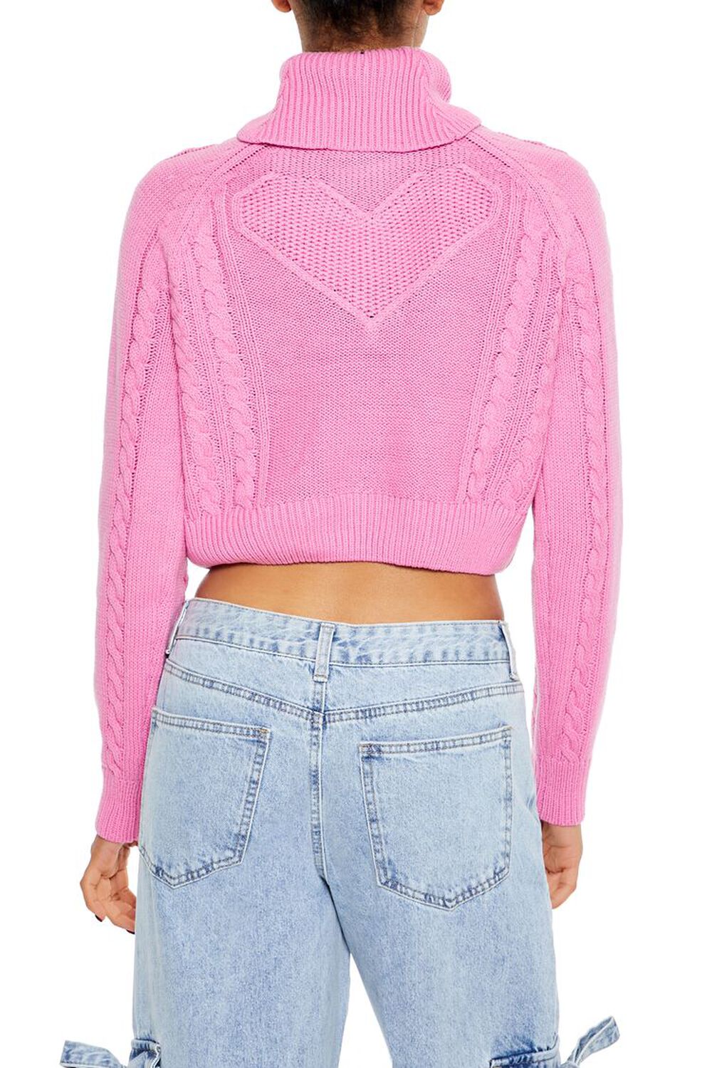 Heart Cutout Turtleneck Sweater - Image 4